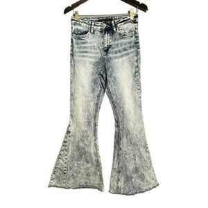 Flying Monkey Light Gray Wide Leg Jeans